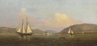 Francis Augustus Silva - Sailing on the Hudson