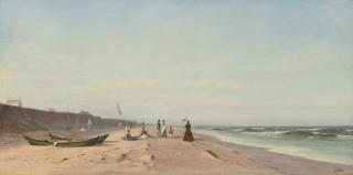 Francis Augustus Silva - The Beach At Long Branch, New Jersey