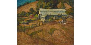 Francis Augustus Todhunter - Ignacio Ranch 24 x 30 in. unframed