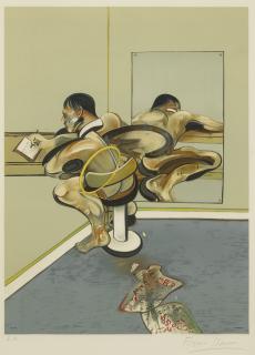 Francis Bacon - Homme Écrivant Reflété Dans Un Miroir (S. 13)