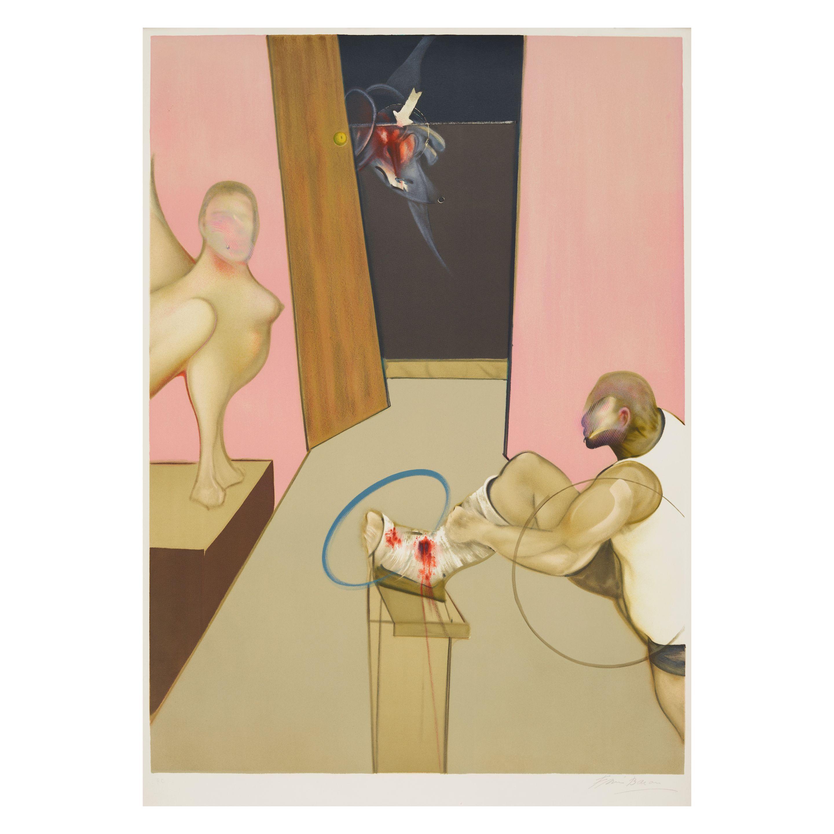 Francis Bacon - Oedipus and The Sphinx, After Ingres