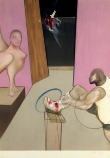 Francis Bacon - Oedipus and the Sphinx, after Ingres