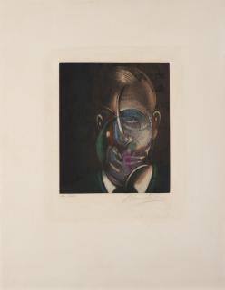 Francis Bacon - Portrait de Michel Leiris, from Requiem pour la fin des temps