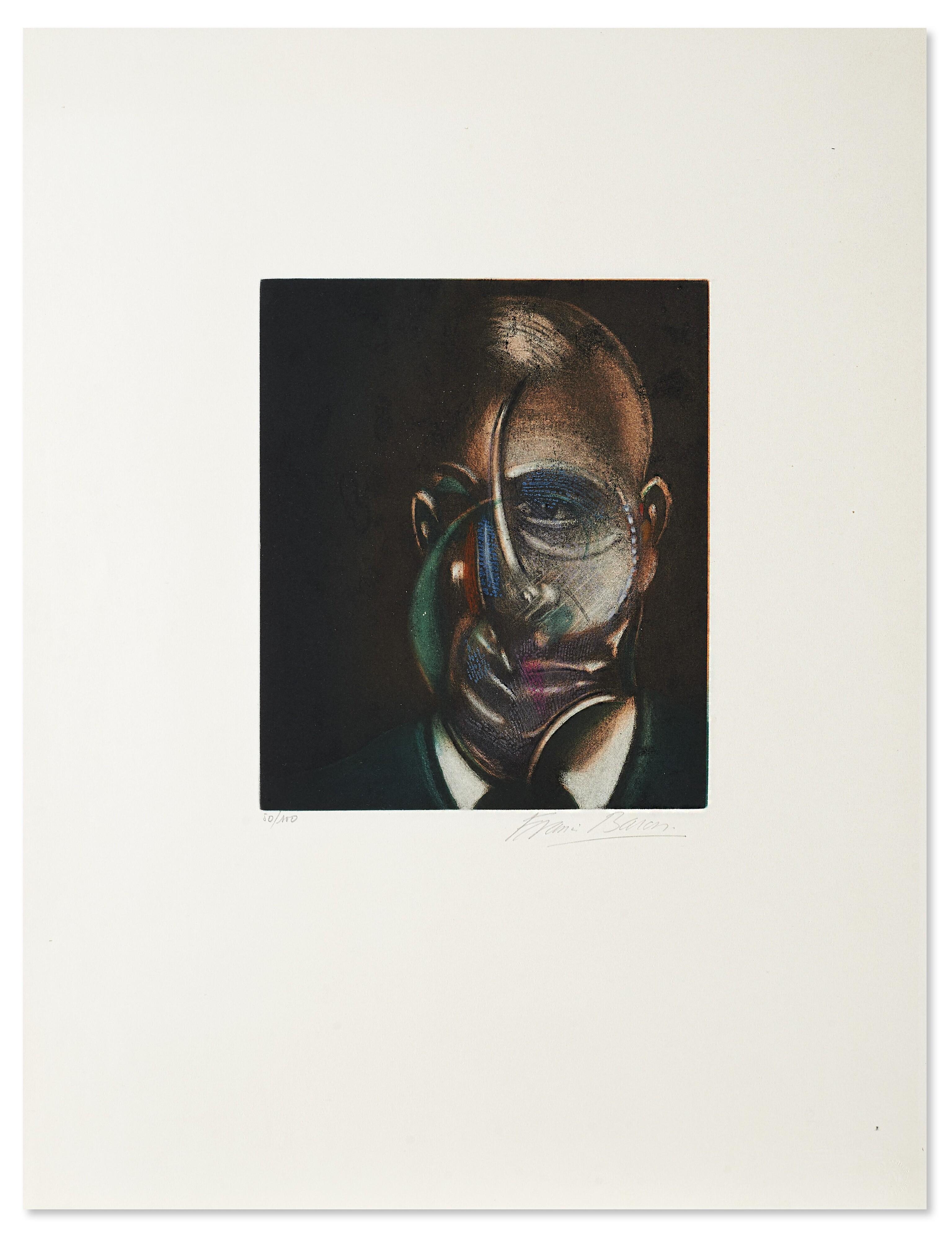 Francis Bacon - Portrait de Michel Leiris, from Requiem pour la Fin des Temps