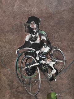 Francis Bacon - Portrait Of George Dyer Riding A Bicycle