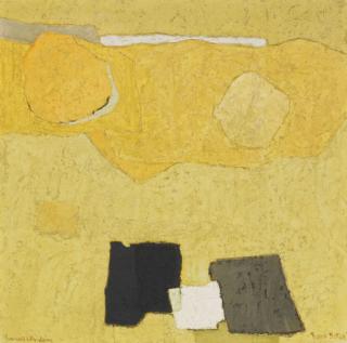 Francis Bott - Composition (En jaune hommage à Bandeira)