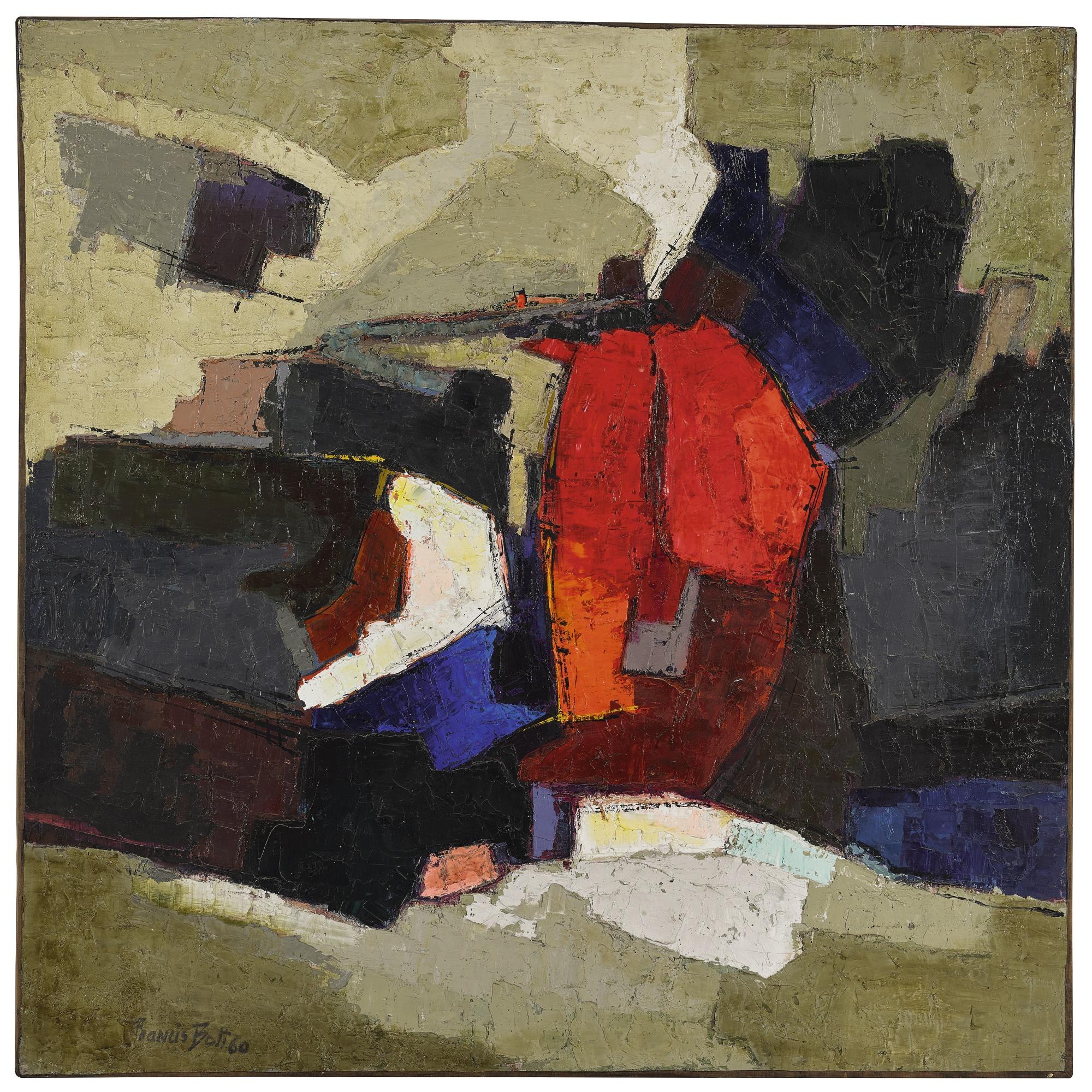 Francis Bott - Komposition In Hellem Rot