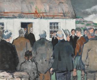 Francis Campbell Boileau Cadell, R.S.A., R.S.W. - A Highland Funeral