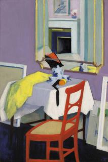 Francis Campbell Boileau Cadell, R.S.A., R.S.W. - Interior (The Red Chair)