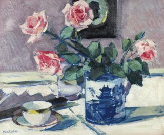 Francis Campbell Boileau Cadell R.S.A., R.S.W. - Pink Roses