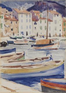 Francis Campbell Boileau Cadell, R.S.A., R.S.W. - The Harbour Cassis