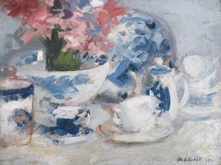 Francis Campbell Boileau Cadell R.S.A., R.S.W. - White, Pink And Blue