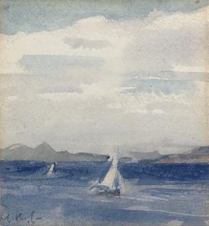 Francis Campbell Boileau Cadell, R.S.A., R.S.W. - Yachts At Sea, Iona