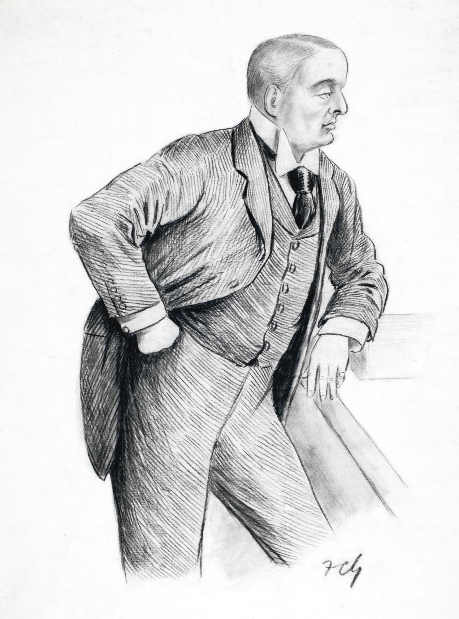 Francis Carruthers Gould - Lord Rosebery At The Despatch Box
