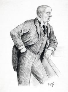 Francis Carruthers Gould - Lord Rosebery At The Despatch Box