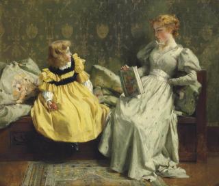 Francis Coates Jones - Mother and Child Reading
