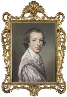 Francis Cotes, R.A. - Portrait of Peter Pennington Legh, of Booths Hall, Cheshire, half-length, in Van Dyck costume