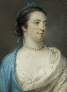 Francis Cotes - Portrait of a lady, three-quarter length