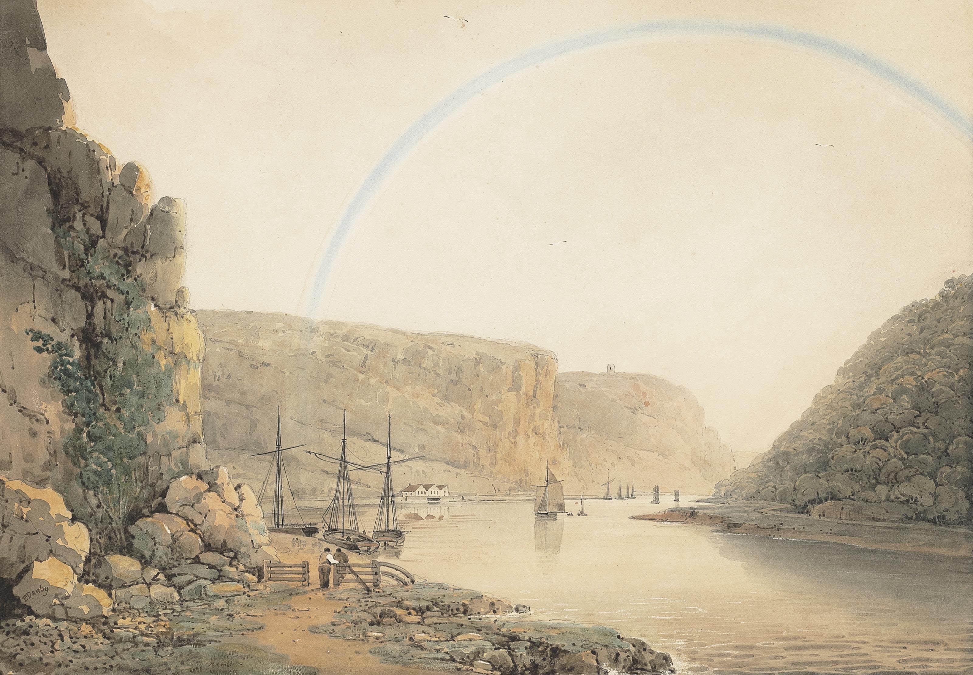 Francis Danby, A.R.A. - The Avon Gorge from the Stop Gate below sea walls