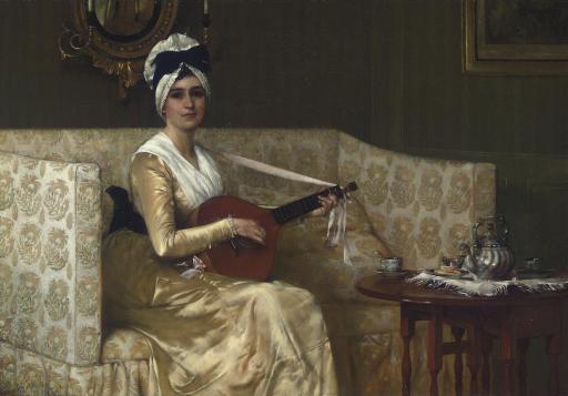 Francis David Millet - Portrait of Mrs. Millet