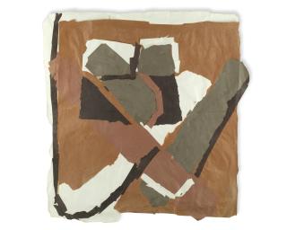 Francis Davison - Brown Field With White