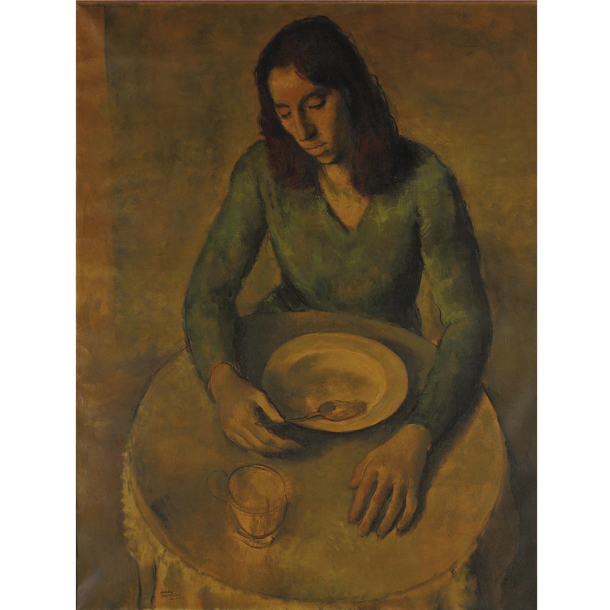 Francis De Erdely - Woman At A Table