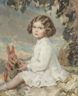 Francis Edwin Hodge, R.I., R.P., R.B.A., R.O.I., R - A favourite rabbit