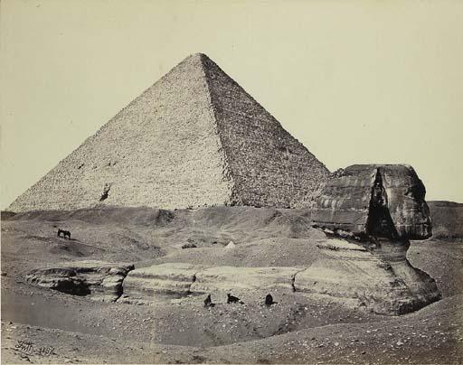 Francis Frith - The Great Pyramid and The Great Sphinx (1858)