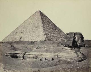Francis Frith - The Great Pyramid and The Great Sphinx (1858)