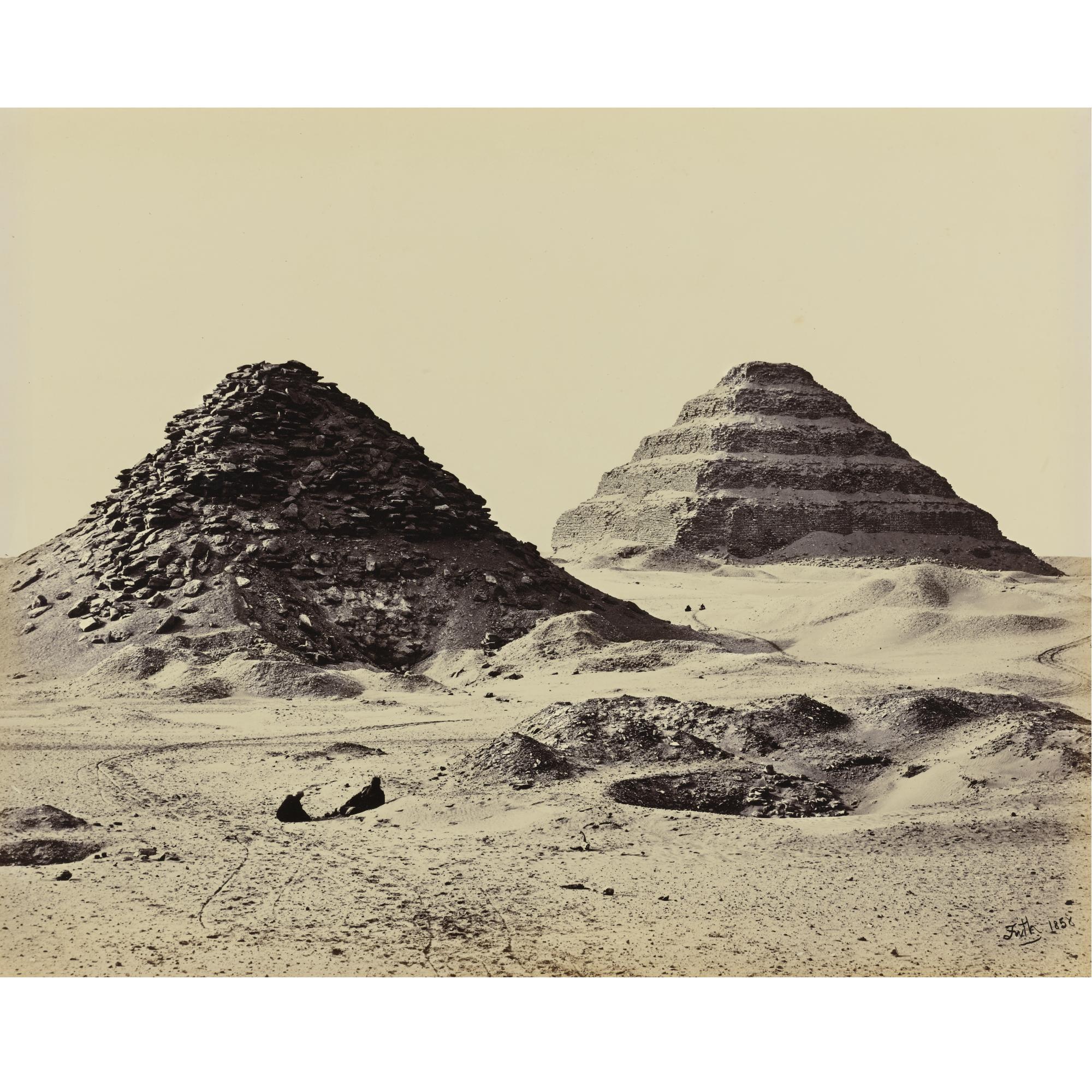 Francis Frith - \'The Pyramids Of Sakkárah, From The North East\'