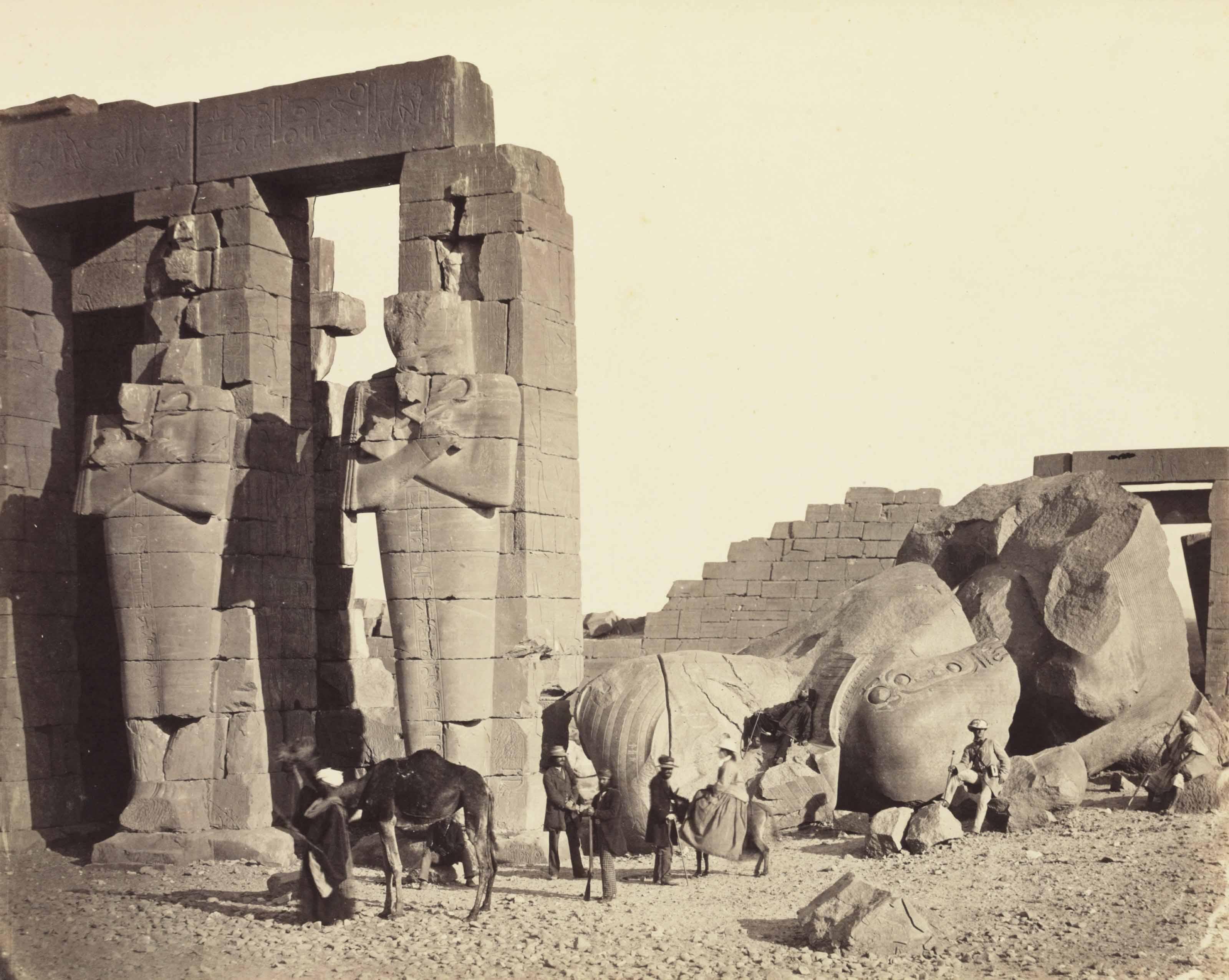 Francis Frith - The Rameseum of El-Kurneh, Thebes-First View, 1857–1858