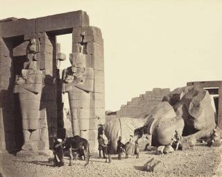 Francis Frith - The Rameseum of El-Kurneh, Thebes-First View, 1857–1858