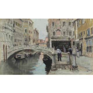 Francis H Smith - Scene in Venice