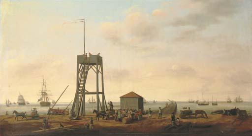 Francis Holman - The 28-Gun Frigate Surpirze Lying In Yarmouth Roads, Probably During A Visit To The Port To Revictual And Take On Water