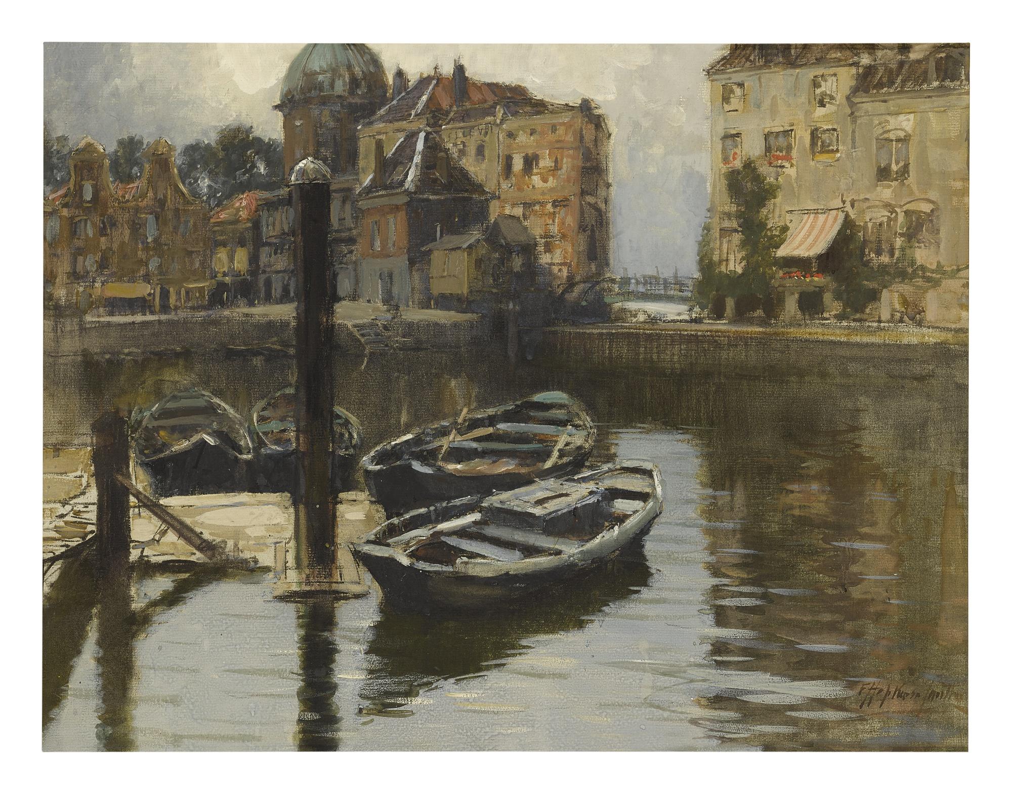 Francis Hopkinson Smith - The Voorstraat Haven, Dordrecht