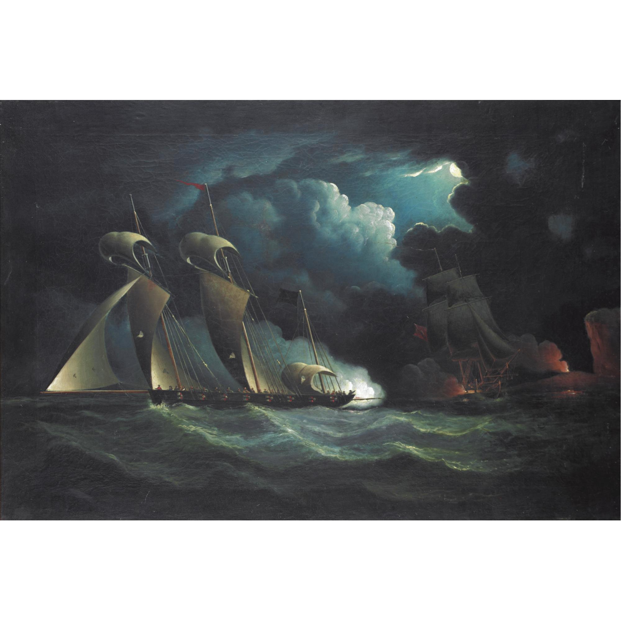 Francis Hustwick - Sea Battle