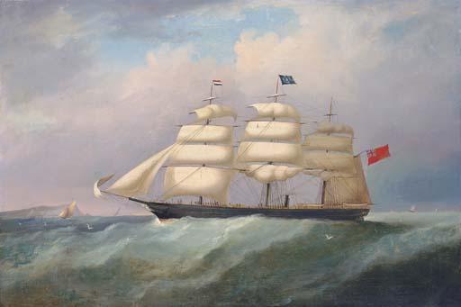 Francis Hustwick - The Royal Charter in-bound for Liverpool, off Holyhead