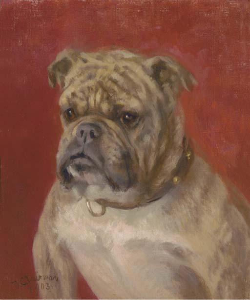 Francis L. Fairman - The head of a bulldog