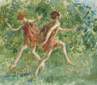 Francis Luis Mora - Girls Dancing in a Landscape