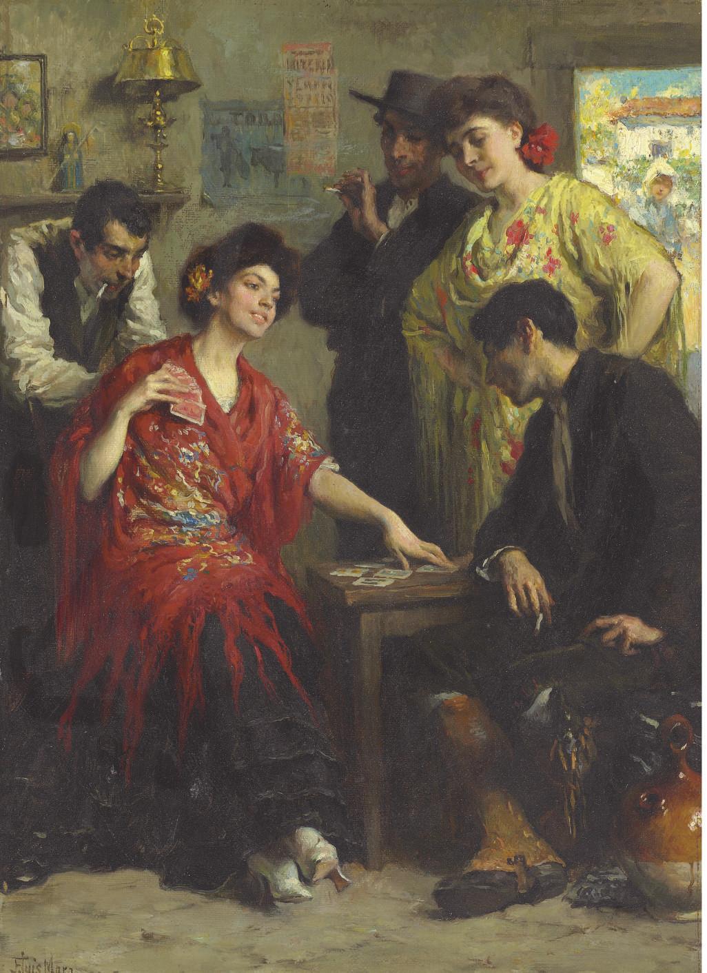 Francis Luis Mora - The Card Players