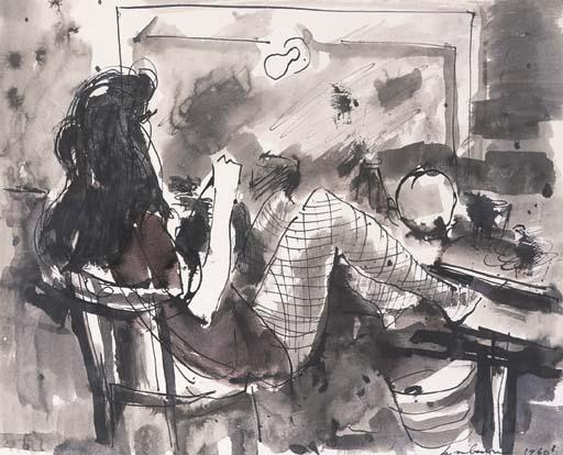 Francis Lymburner - At the Dressing Table