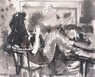 Francis Lymburner - At the Dressing Table