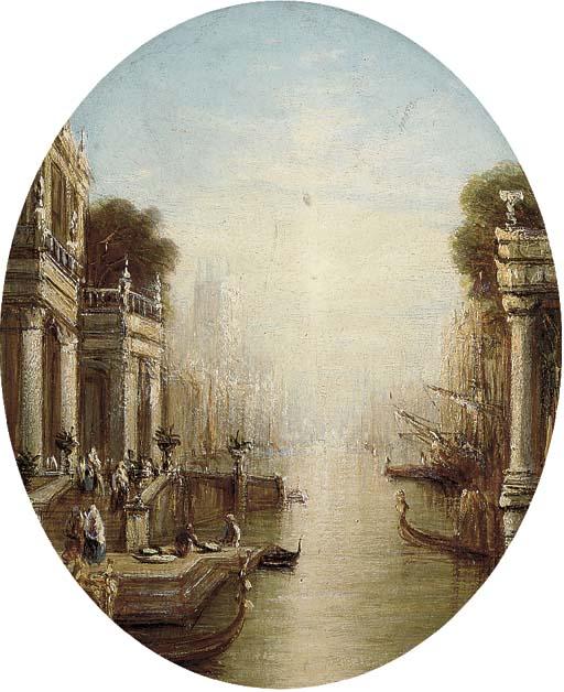 Francis Moltino - A capriccio of a Venetian backwater; and Another similar