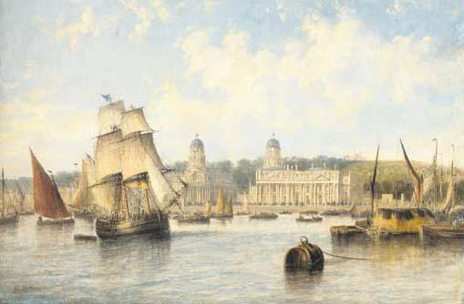 Francis Moltino - The Royal Naval College, Greenwich, from the Thames