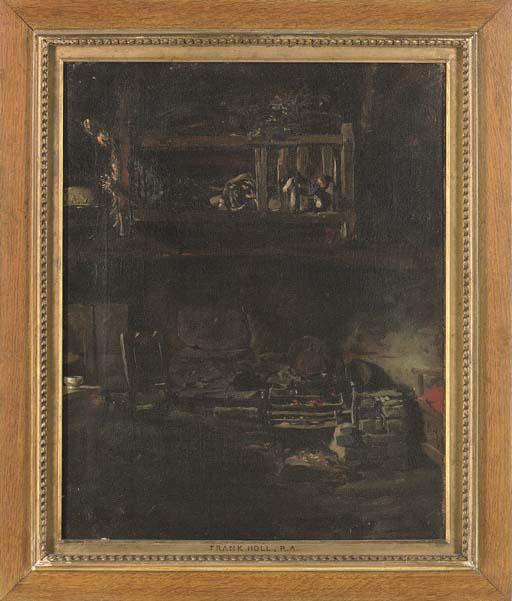 Francis Montague Holl, R.A. - The cottage interior