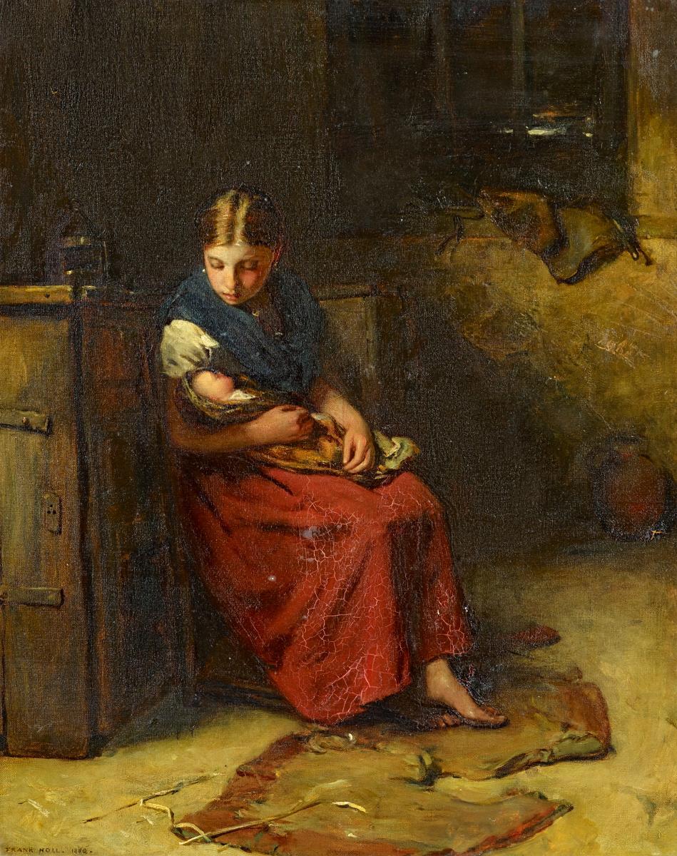 Francis Montague Holl - Die junge Mutter.