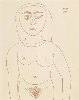 Francis Newton Souza - Female Nude