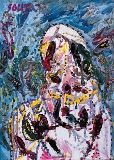 Francis Newton Souza - Girl with a Pearl Necklace