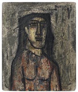 Francis Newton Souza - Head Of A Woman