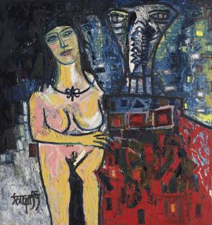 Francis Newton Souza - Man and Woman